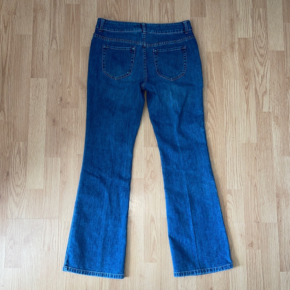 Chico’s Platinum Barley Flare Blue Denim Jeans Size 0 Regular - Picture 7 of 8